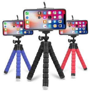Trípode Flexible Universal Pulpo Octopus Para Celulares Y Cámaras + Adaptador
