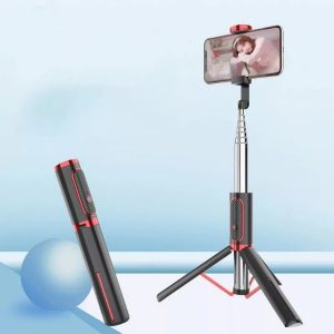 Palillo trípode de aluminio Monopod 3 en 1 Mini Bluetooth autofoto